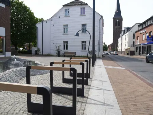 Fietsbeugels in de openbare ruimte