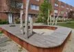 Cortenstahl Sitzinsel Grijsen