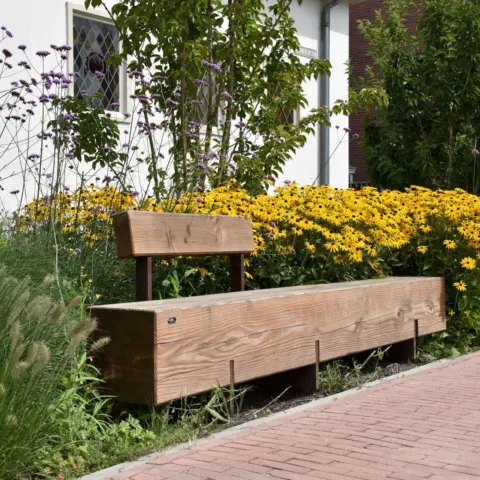 Dommelen Parkbank Pure Douglasie 4 Grijsen Stadtmobiliar