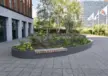 Maatwerk plantenbak met houten zitvlakken