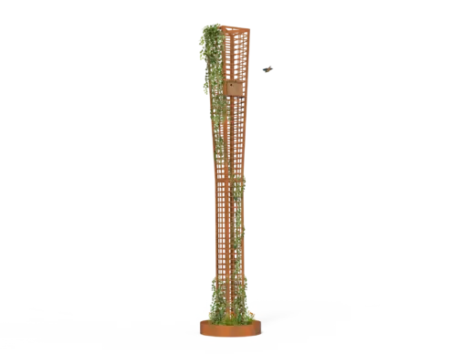 Cortenstalen groenstaander met groen