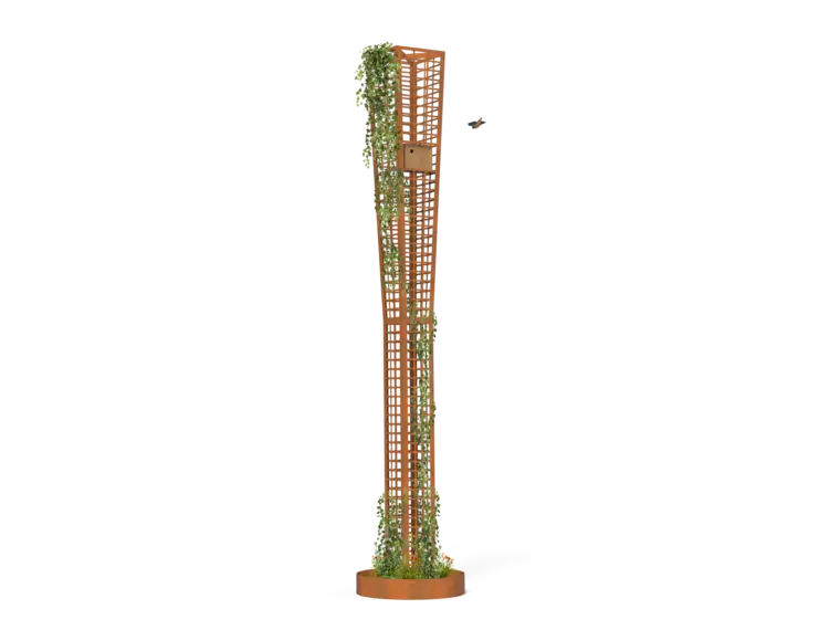 Cortenstalen groenstaander met groen