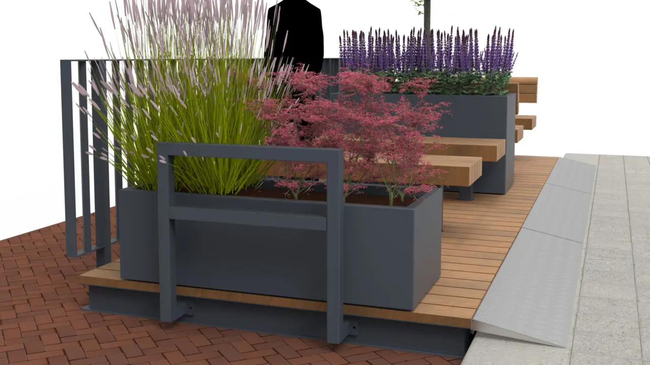 Voorbeeld 3 D parklet 3