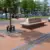Parkbank Tail und Fahrradbügel Cubic doppel Dorfzentrum Stadskanaal