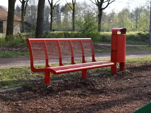 Kleurrijk straatmeubilair voor de openbare ruimte Grijsen Park Straatdesign 3