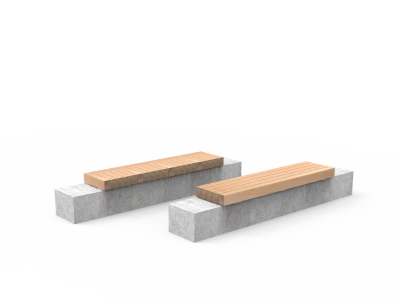 Houten zitranden voor de openbare ruimte