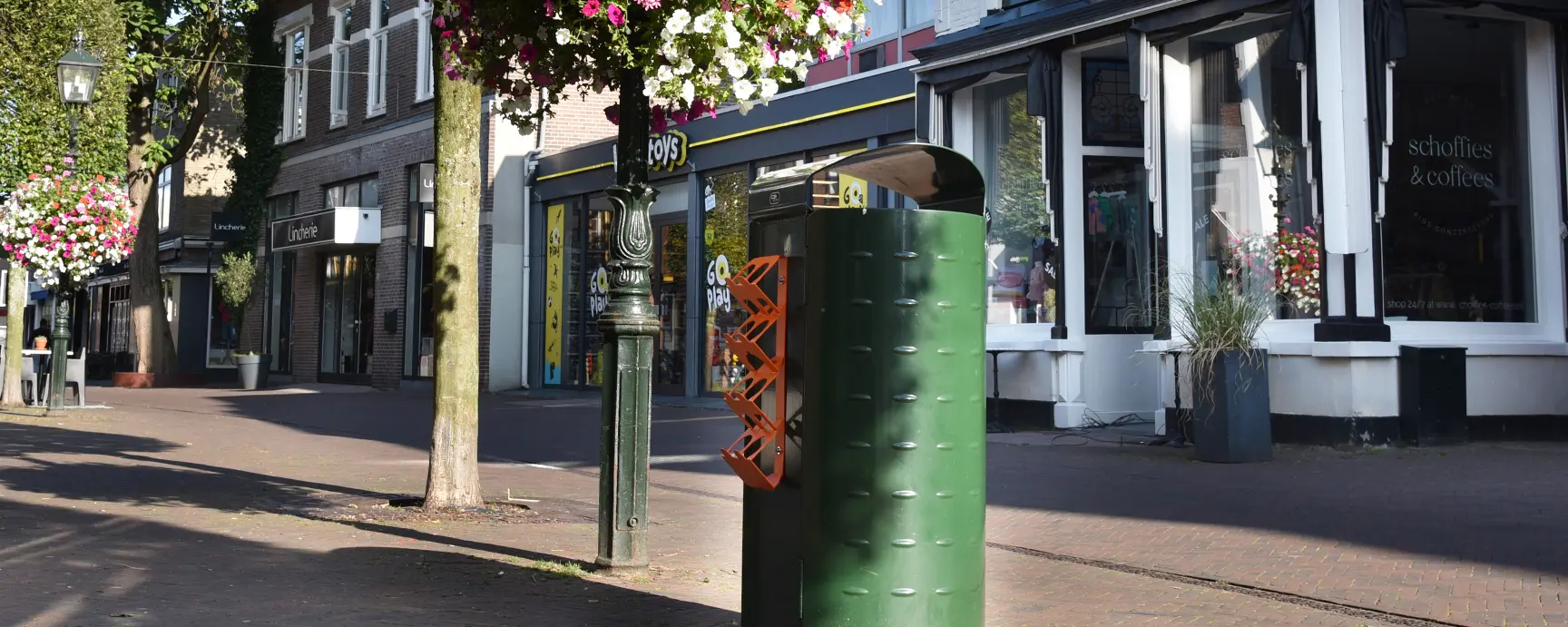 Pfandbügel für Abfallbehälter für den öffentlichen Raum Grijsen Stadtmobiliar