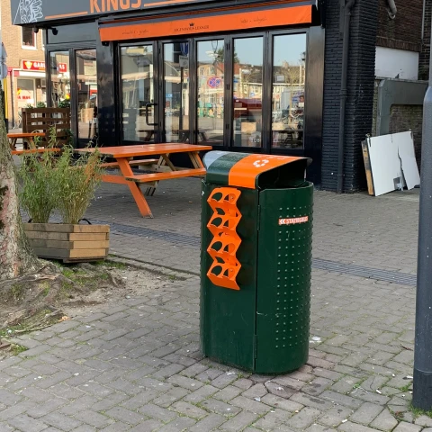Statiegeldbeugel / Doneerring voor plastic statiegeldflesjes aan afvalbakken 5