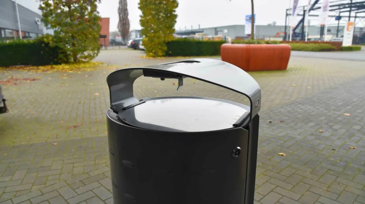 Vuurwerkafdekplaat Afvalbak voor de openbare ruimte