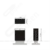 Rendering Quadrat Duo Abfallbehälter Grijsen