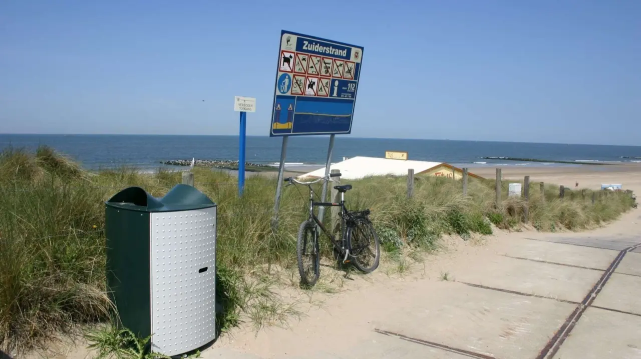 Afvalbak Column 120 voor afvalinzameling in rolcontainer