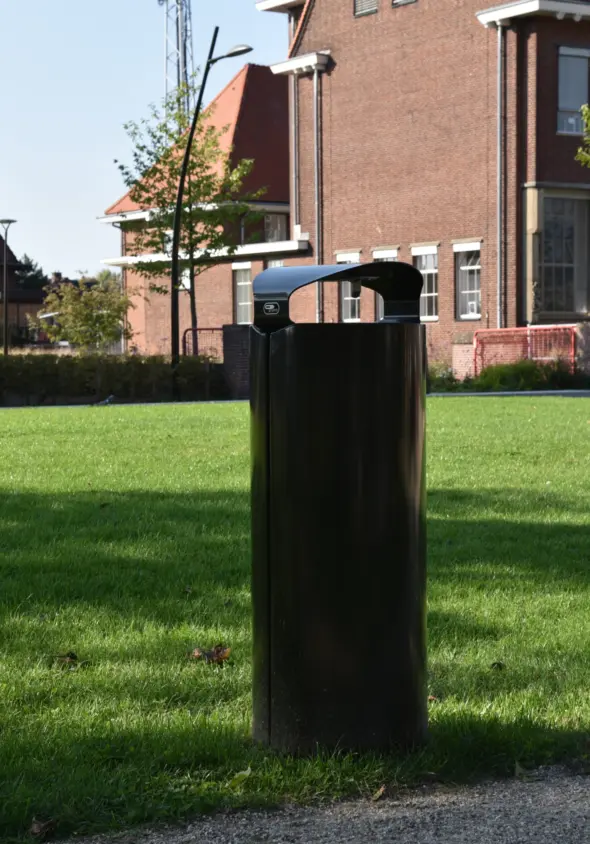 Afvalbak Constructo 72 met asbak in de kap