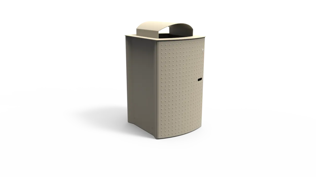 Product render Constructo 240 litter bins Grijsen Park Straatdesign 1