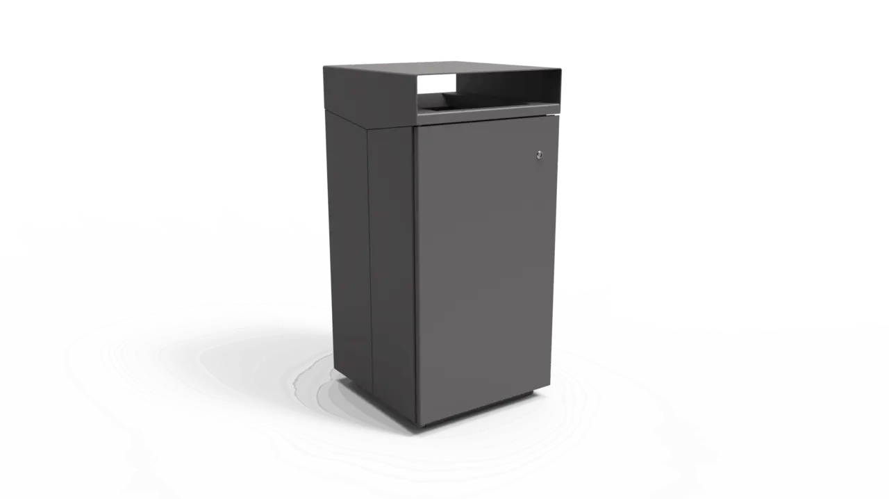 Afvalbak Quadrat 142 productrender