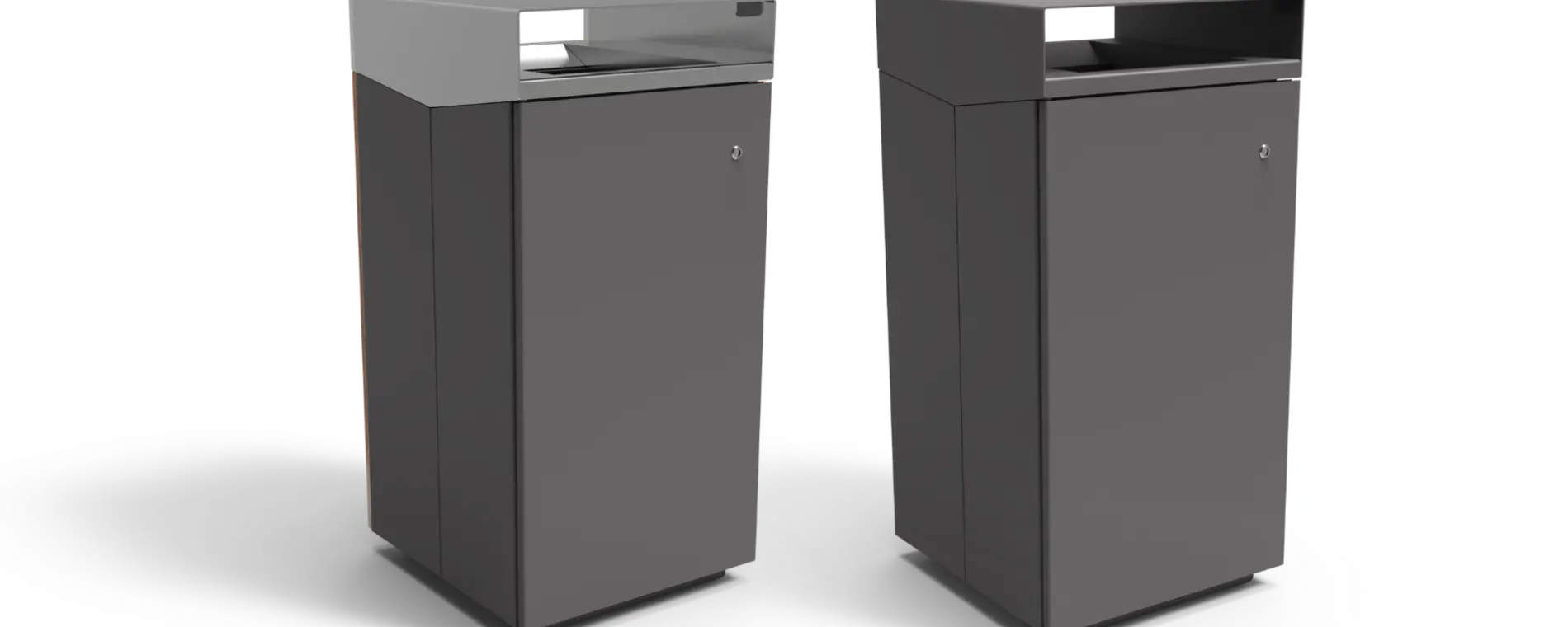 Afvalbak Quadrat 142 uitvoeringen productrender