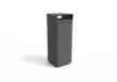 Afvalbak Quadrat 72 met asbak kleur