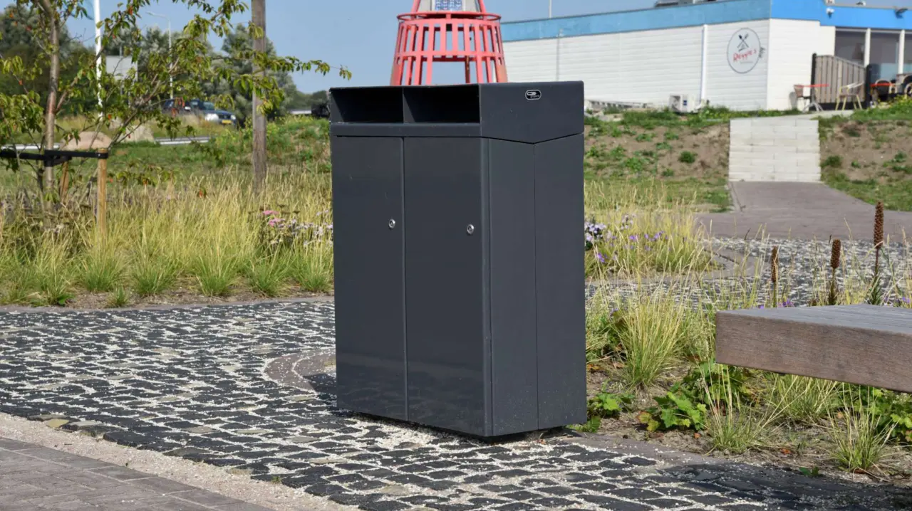 Afvalbak Quadrat duo adapter