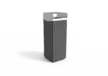 Afvalbak Quadrat 72 kap RVS RVS gecoat 2