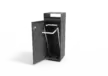 Afvalbak Quadrat 72 met plasticzakhouder