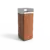 Afvalbak Quadrat Eco 72 corten RVS kap