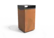 Afvalbak Quadrat 142 productrender 1
