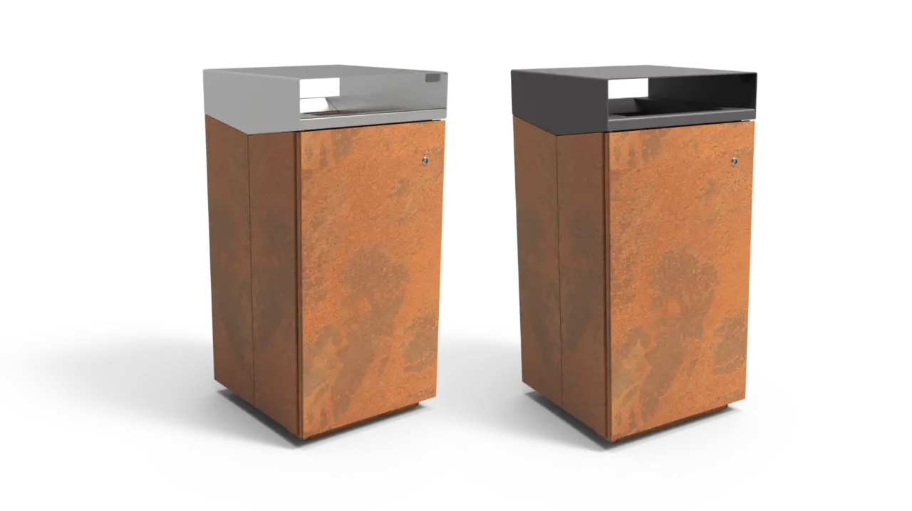 Afvalbak Quadrat Eco 142 uitvoeringen productrender