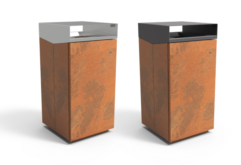 Afvalbak Quadrat Eco 142 uitvoeringen productrender