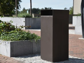 Afvalbak Quadrat 70 voor de openbare ruimte