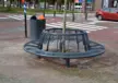 Boombank Cruzado met rugleuning voor de openbare ruimte