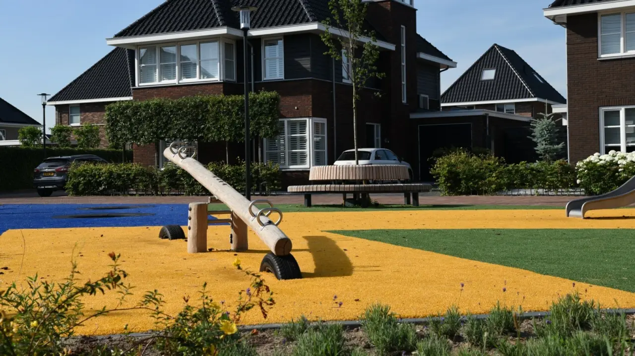 Boombank Plane deluxe met rugleuning voor de openbare ruimte