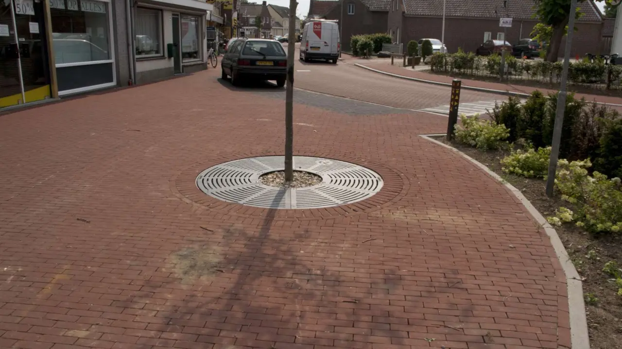 Boomrooster Radiaaldesign rond voor de openbare ruimte