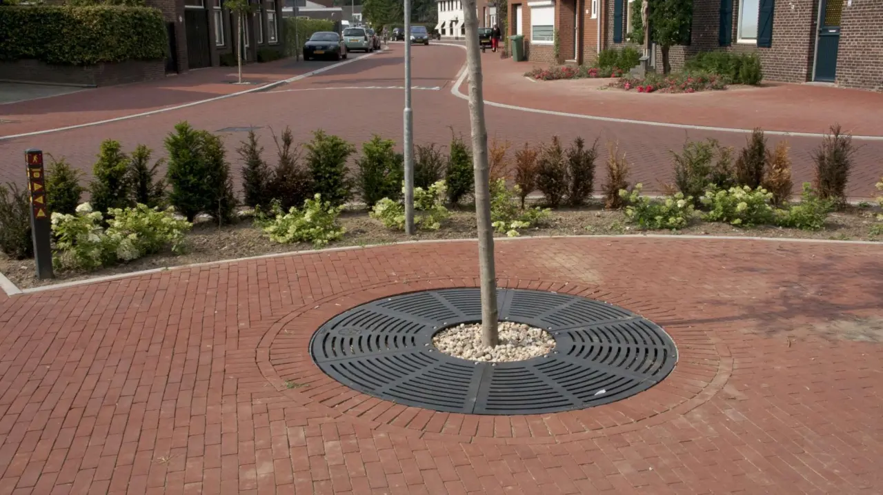Boomrooster Radiaaldesign rond voor de openbare ruimte