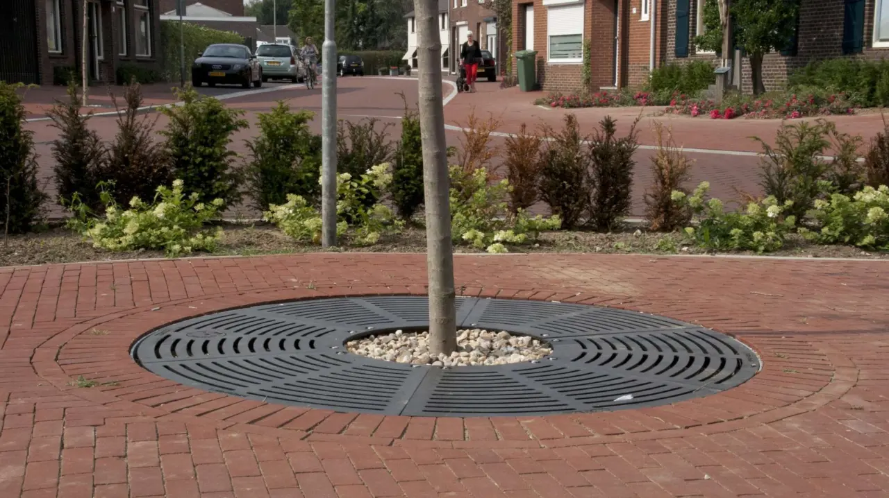 Boomrooster Radiaaldesign rond voor de openbare ruimte