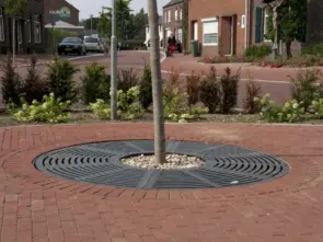 Boomrooster Radiaaldesign rond voor de openbare ruimte