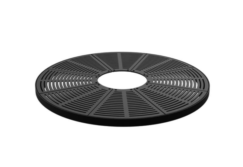 Boomrooster Radiaaldesign rond productrender