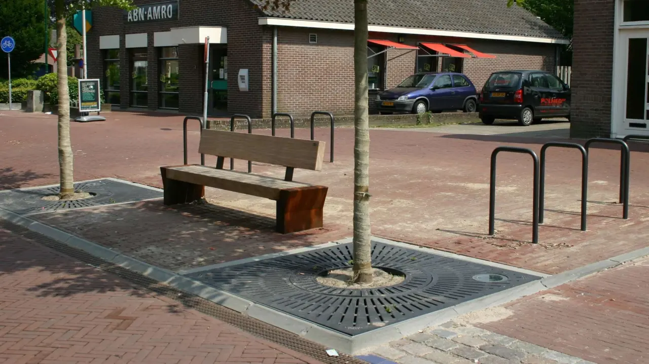 Boomrooster Straaldesign vierkant voor de openbare ruimte