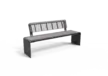 Product render Bend single seat with backrest steel Grijsen