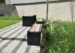 Buitenbank Bend enkelzits planken
