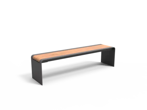 Product render Bend single seat planks Grijsen