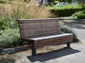 Parkbank Edge 1800 für den öffentlichen Raum 1 Grijsen Stadtmobiliar