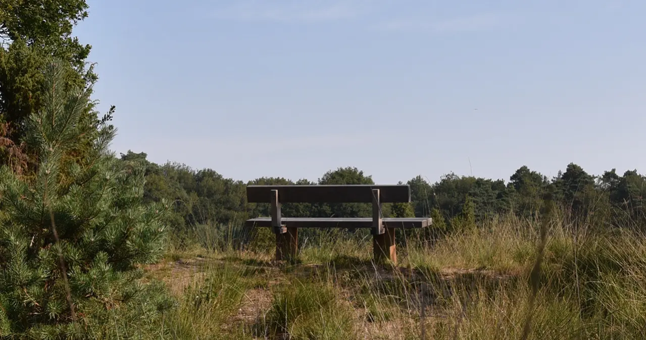 Buitenbank Natuur Comfort enkelzits met rugleuning