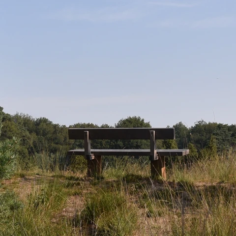 Buitenbank Natuur Comfort enkelzits met rugleuning
