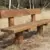 Buitenbank Natuur Comfort enkelzits met rugleuning