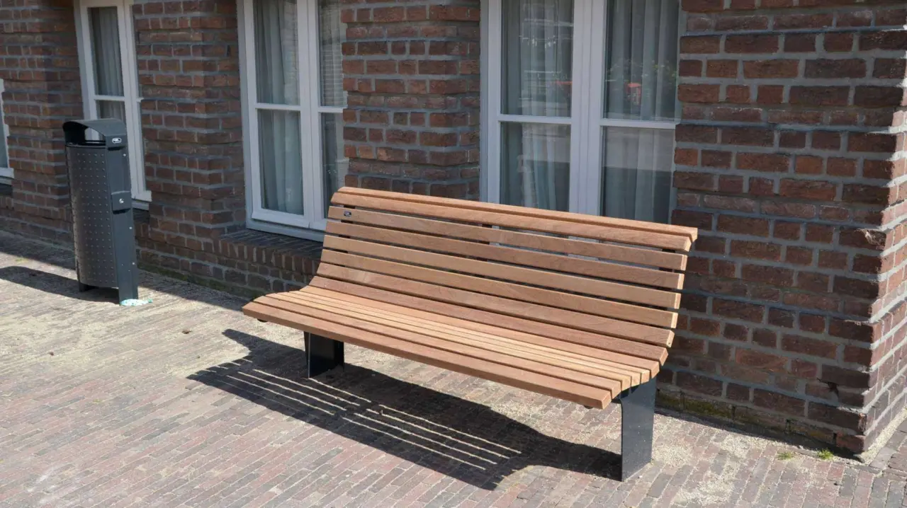 Buitenbank Notaris enkelzits met rugleuning