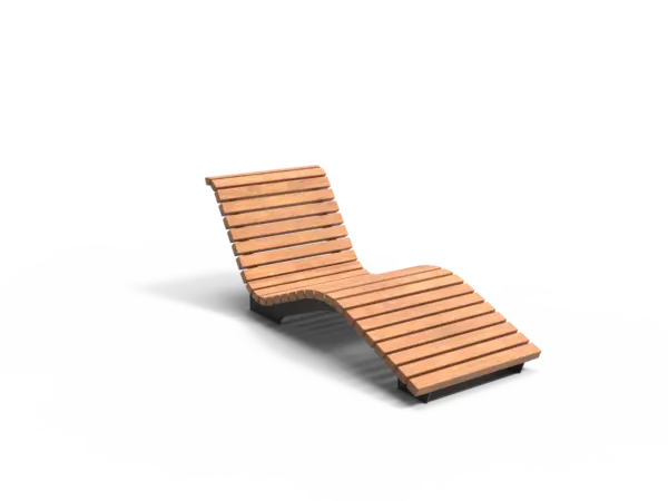 Rendering Notaris Einzelliege Parkbänke Grijsen