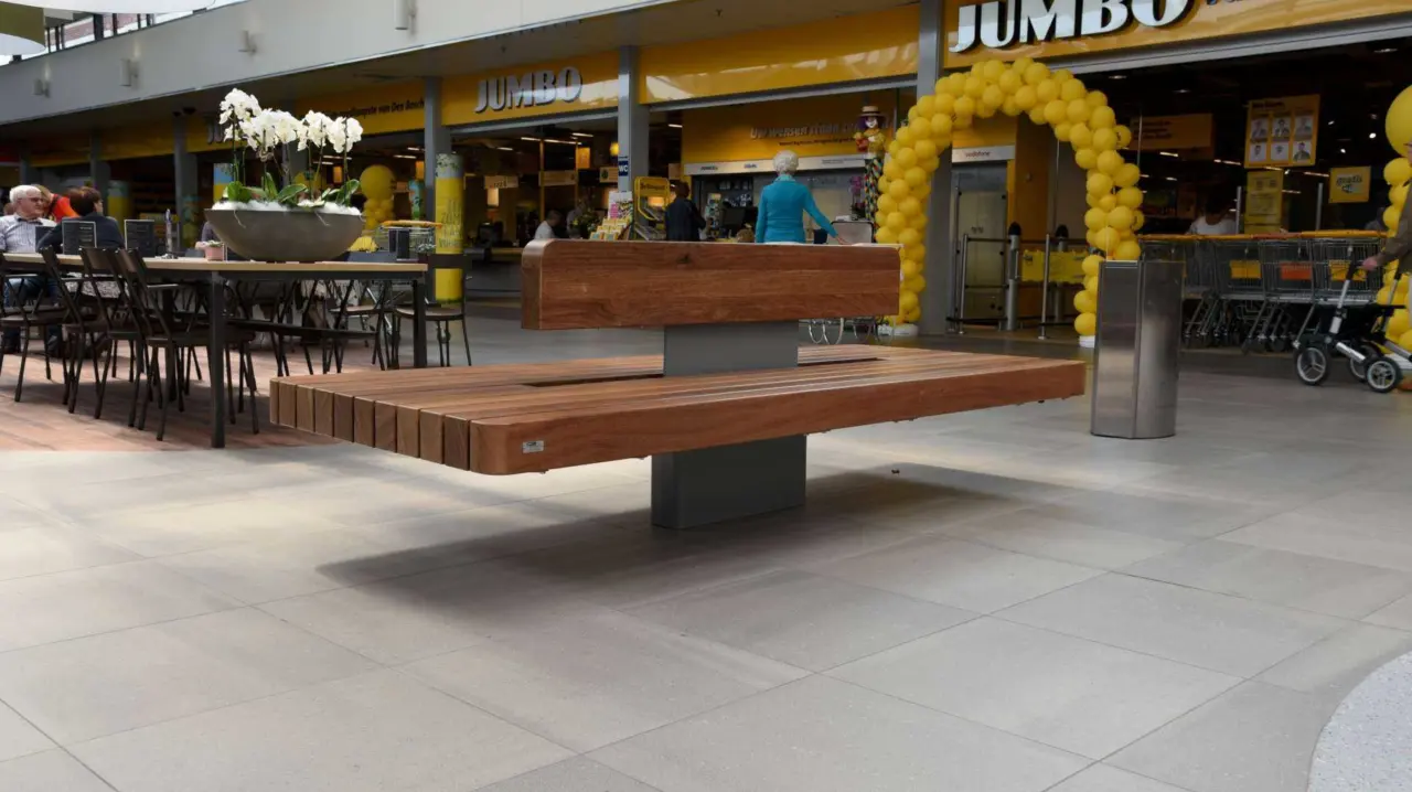 Buitenbank Plane II dubbelzits met rugleuning