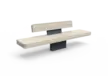 Productrender Plane II enkelzits met rugleuning Grijsen accoya
