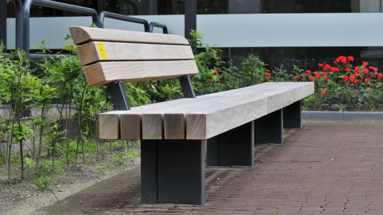 Buitenbank Plane Plus enkelzits met rugleuning B