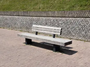 Buitenbank Plane Plus enkelzits met rugleuning B