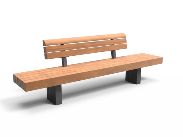 Product render Plane Plus single seat with backrest B Grijsen